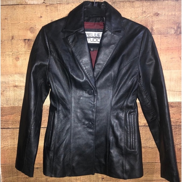 Wilsons Leather Jackets & Blazers - Pelle Studio by Wilson's leather black leather jacket